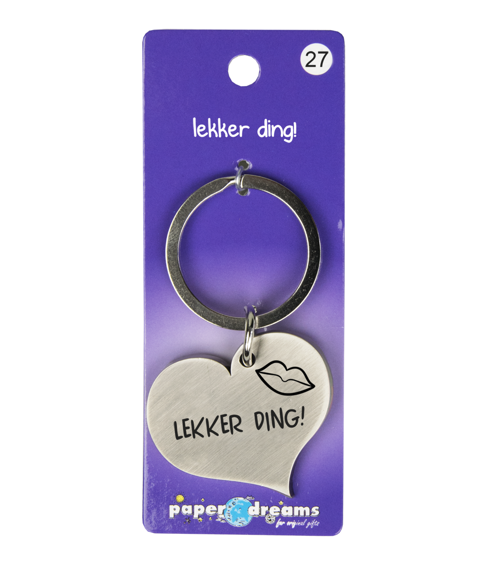 Hart sleutelhanger Lekker Ding