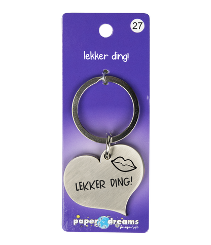 Hart sleutelhanger Lekker Ding