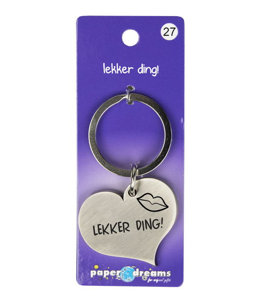 Hart sleutelhanger Lekker Ding