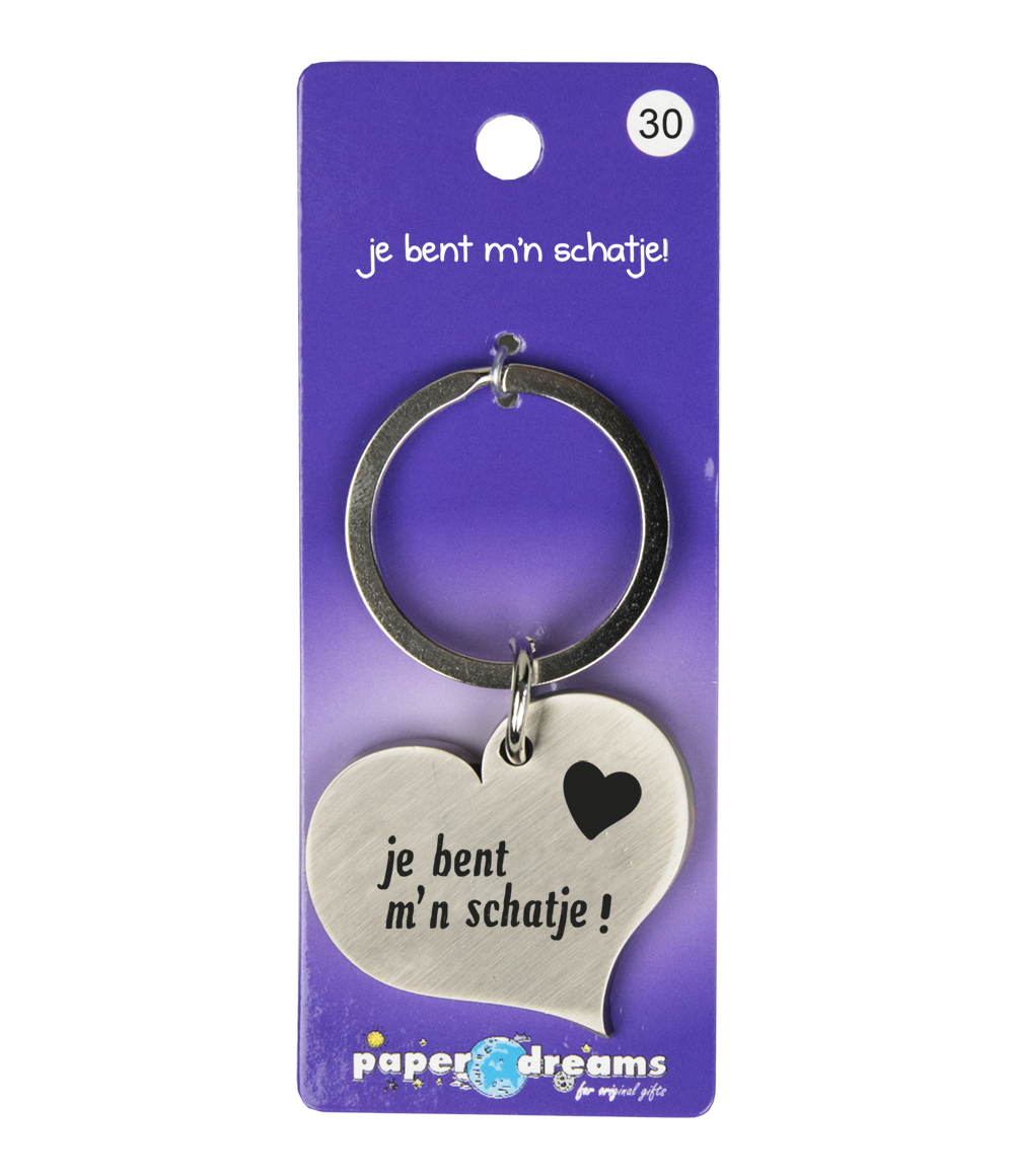 Hart sleutelhanger Schatje