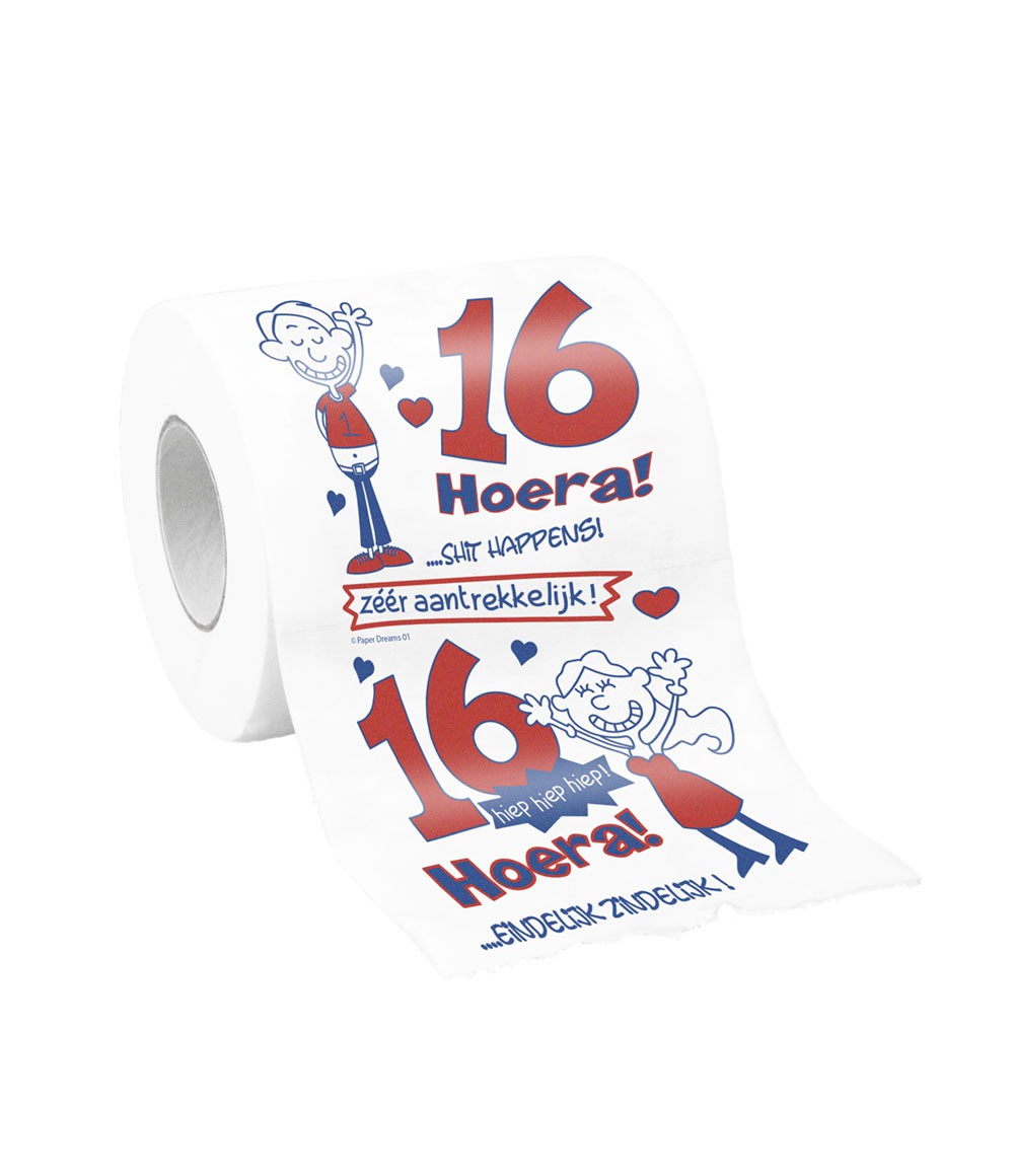 Toiletpapier 16 jaar