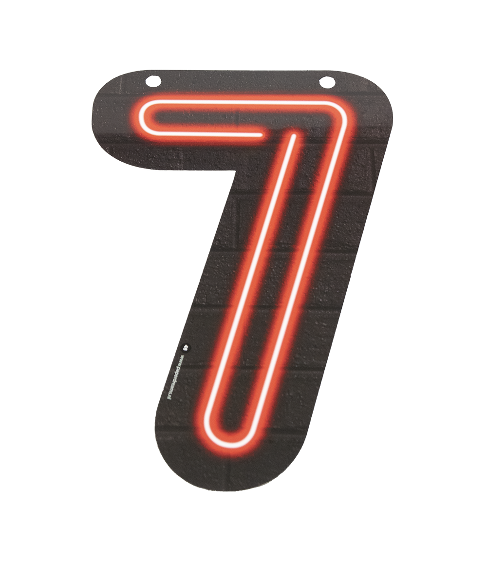 Neon Cijfer 7