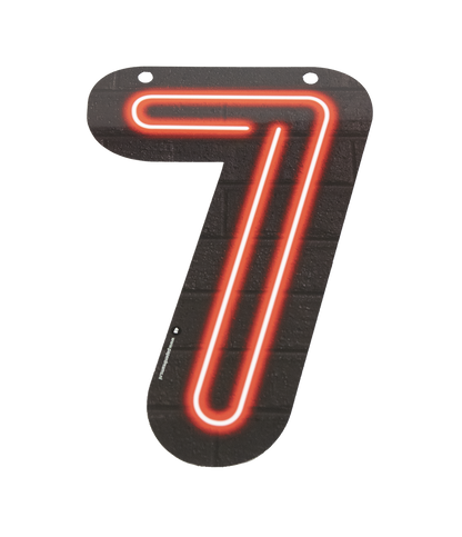 Neon Cijfer 7