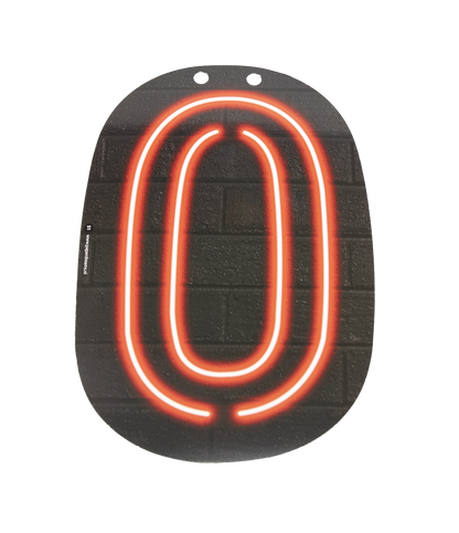 Neon Cijfer 0