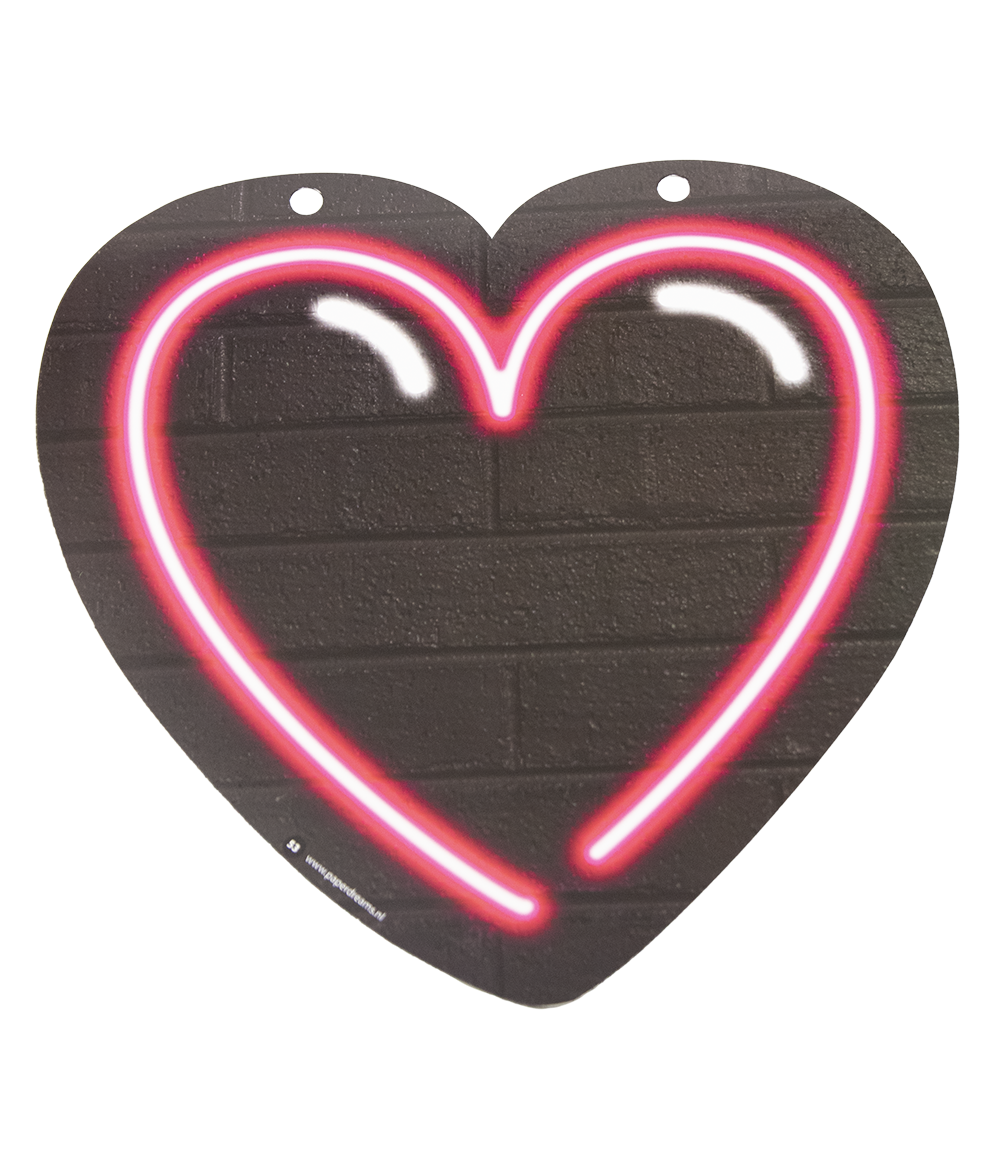 Neon Hart Roze