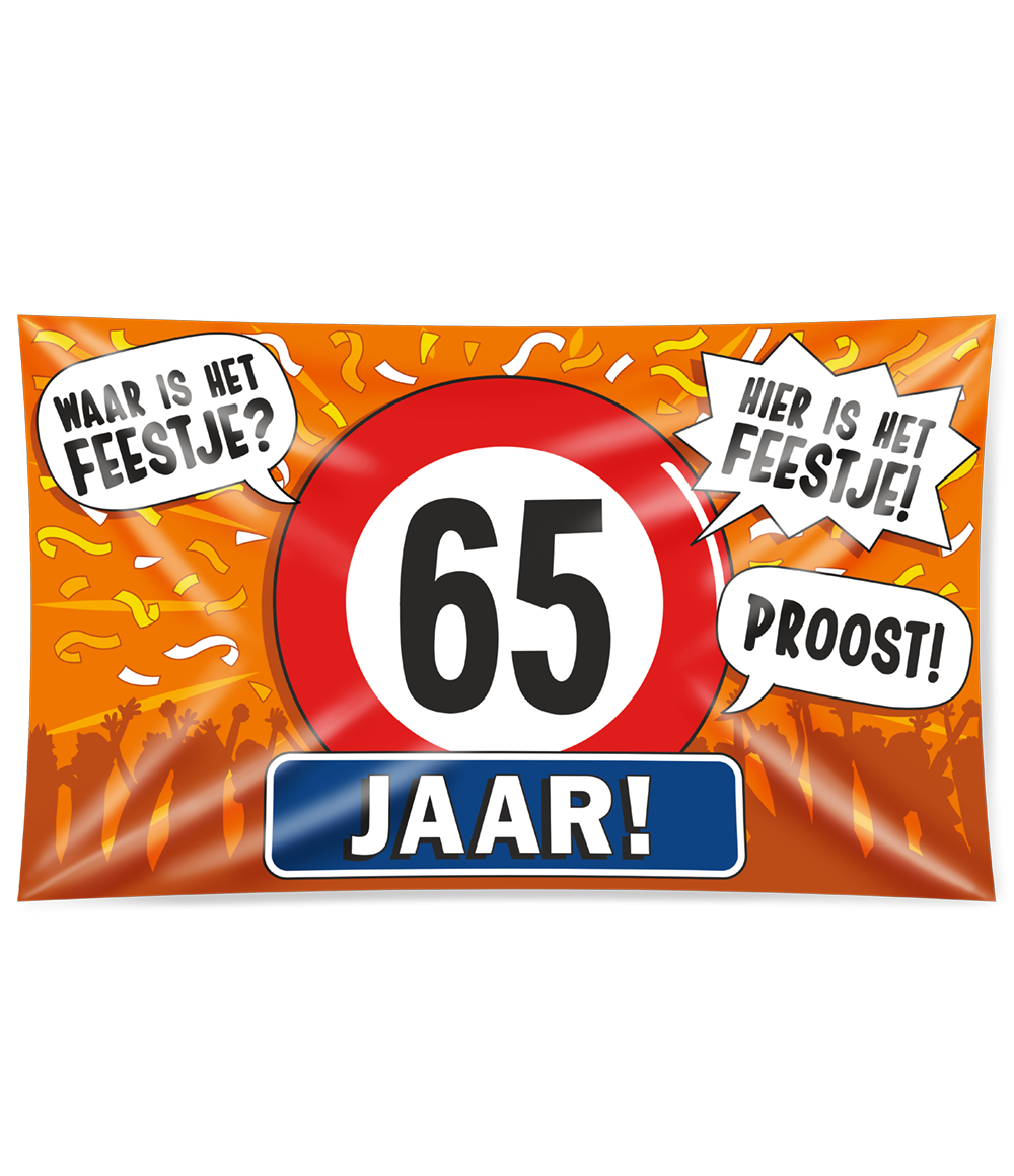 Gevelvlag 65 jaar XXL