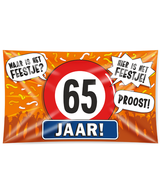 Gevelvlag 65 jaar XXL