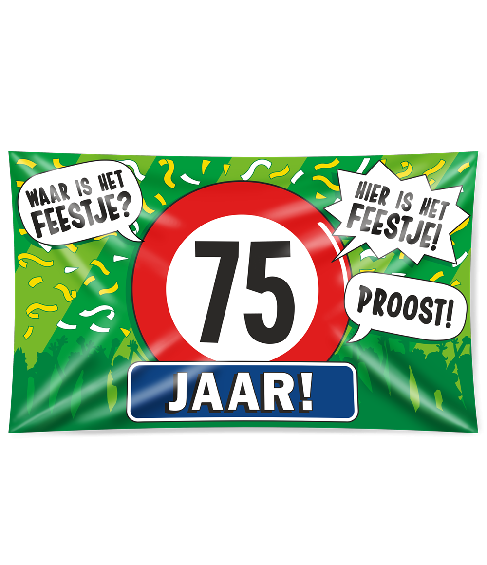 Gevelvlag 75 jaar XXL
