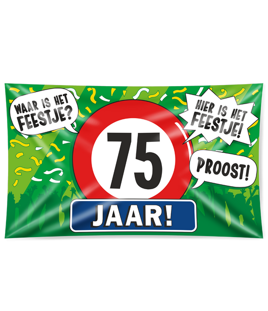 Gevelvlag 75 jaar XXL