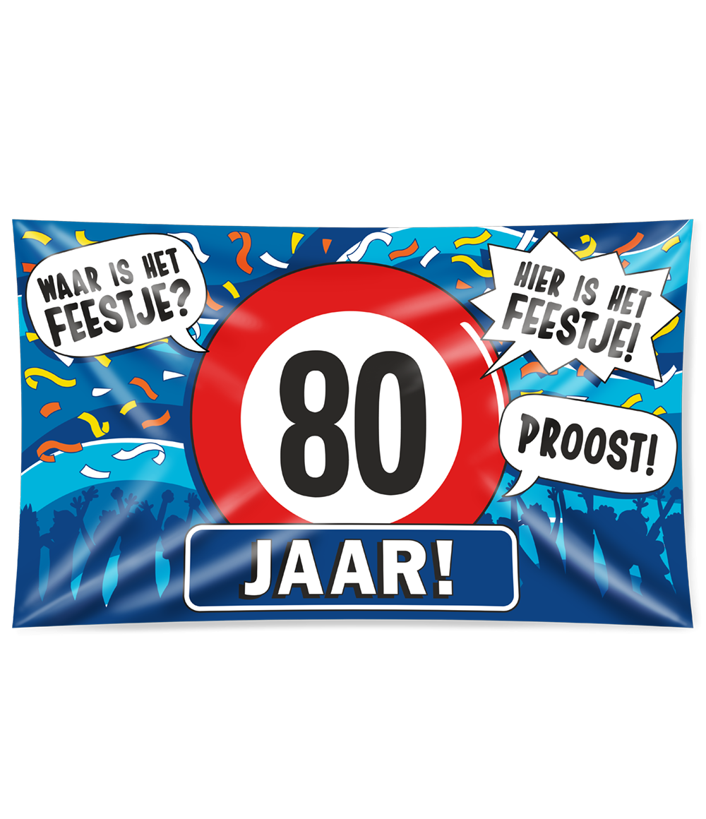 Gevelvlag 80 jaar XXL