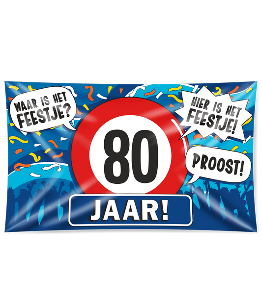 Gevelvlag 80 jaar XXL