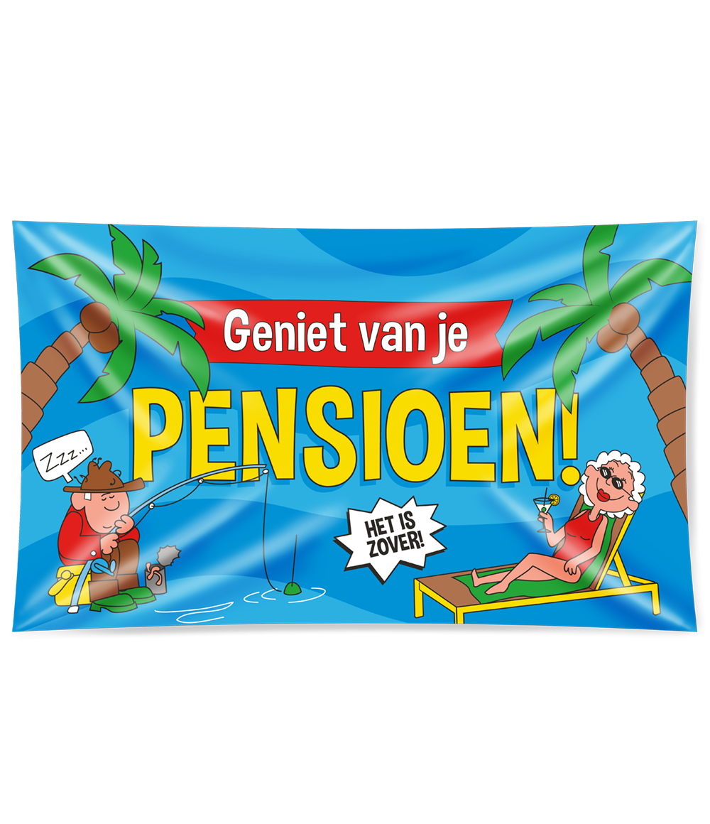 Gevelvlag Pensioen XXL Cartoon