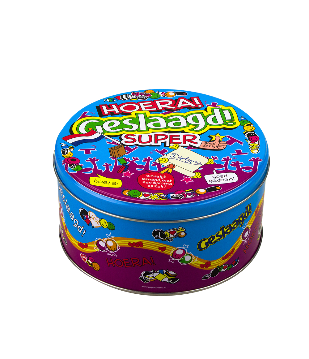 Snoeptrommel Geslaagd
