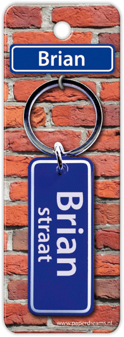 Brian Straat sleutelhanger