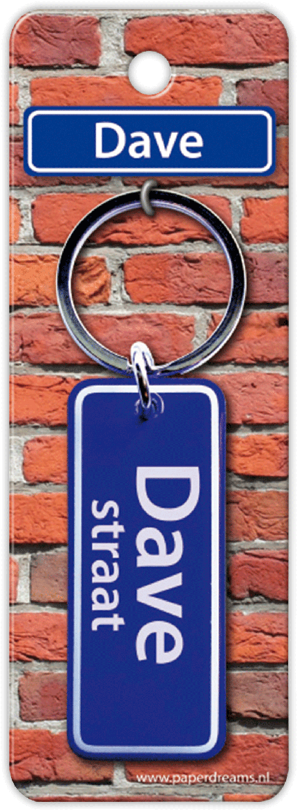 Dave Straat sleutelhanger