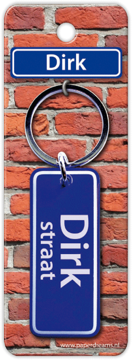 Dirk Straat sleutelhanger