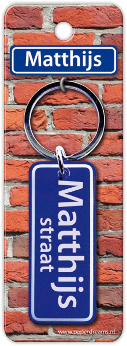Matthijs Straat sleutelhanger
