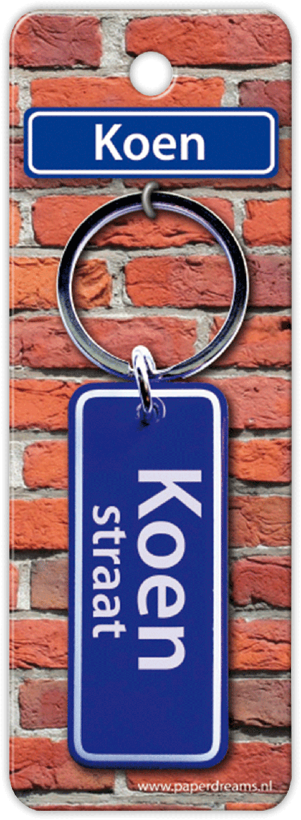 Koen Straat sleutelhanger