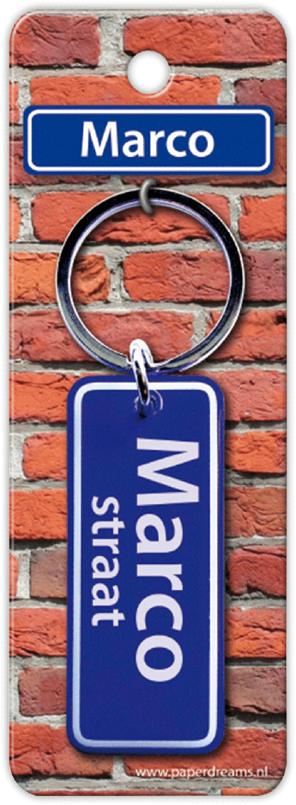 Marco Straat sleutelhanger
