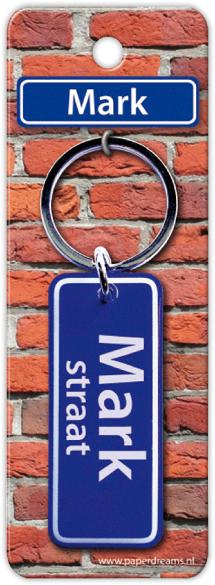 Mark Straat sleutelhanger