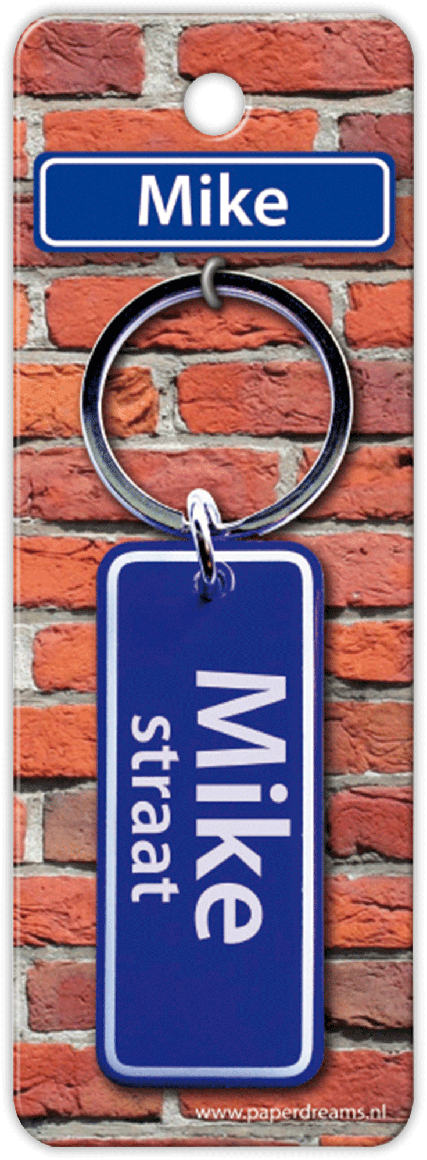 Mike Straat sleutelhanger