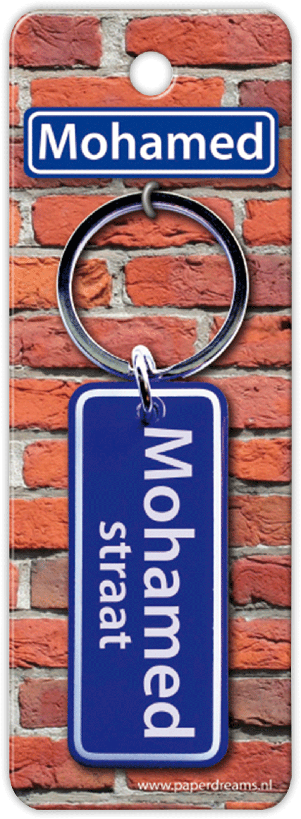 Mohamed Straat sleutelhanger