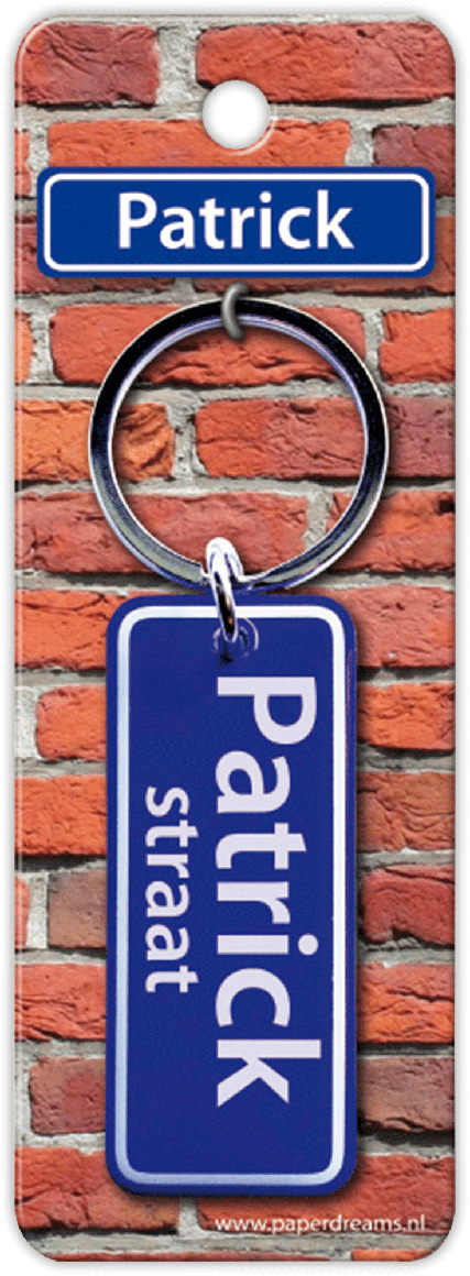 Patrick Straat sleutelhanger