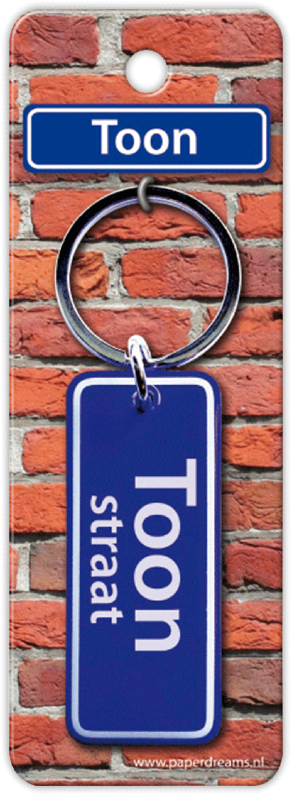 Toon Straat sleutelhanger