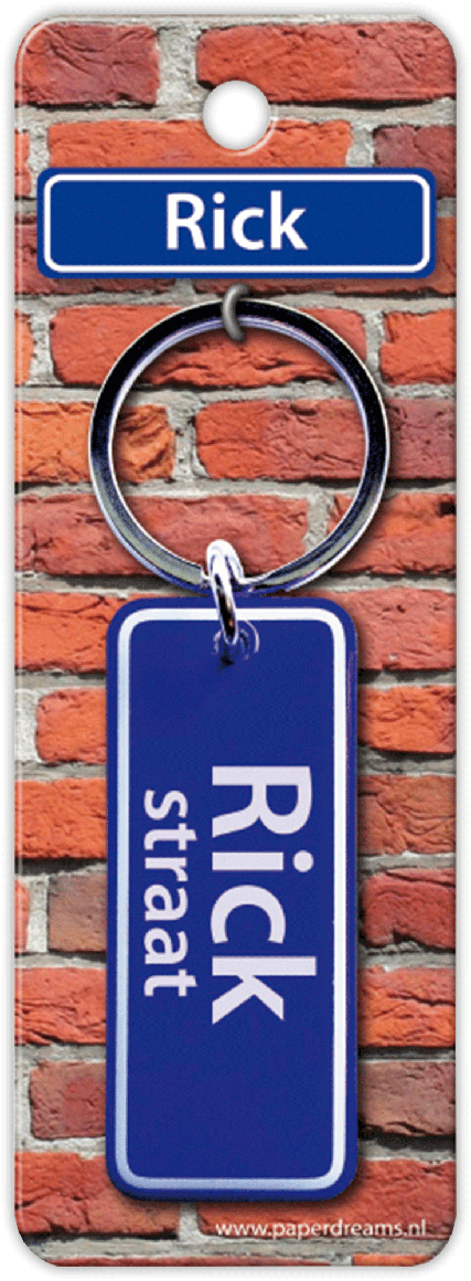 Rick Straat sleutelhanger