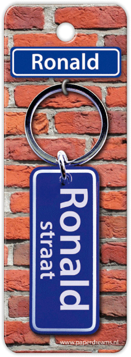 Ronald Straat sleutelhanger