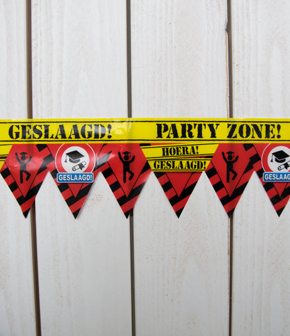 Afzetlint Geslaagd  Party Tape