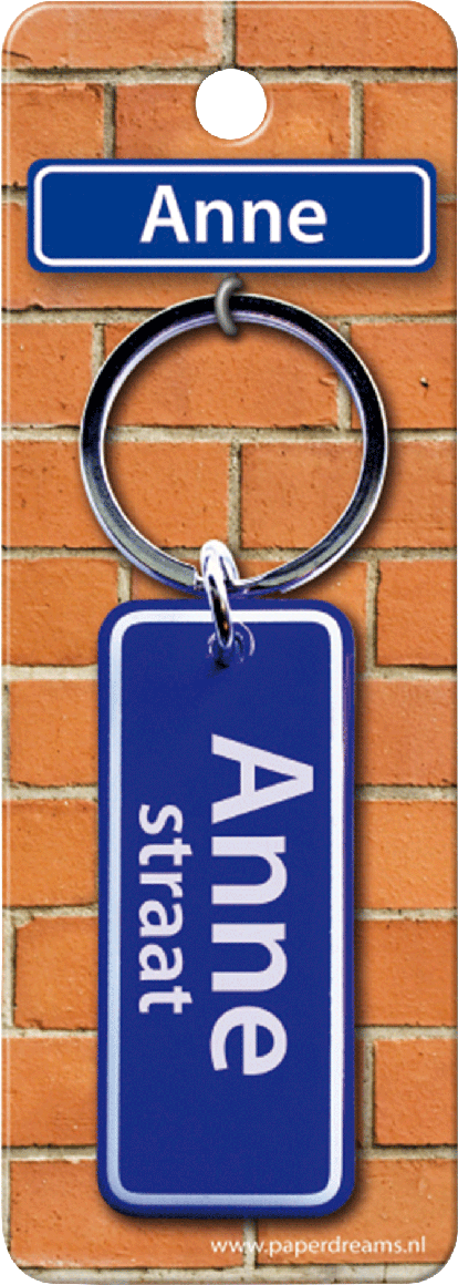 Anne Straat sleutelhanger