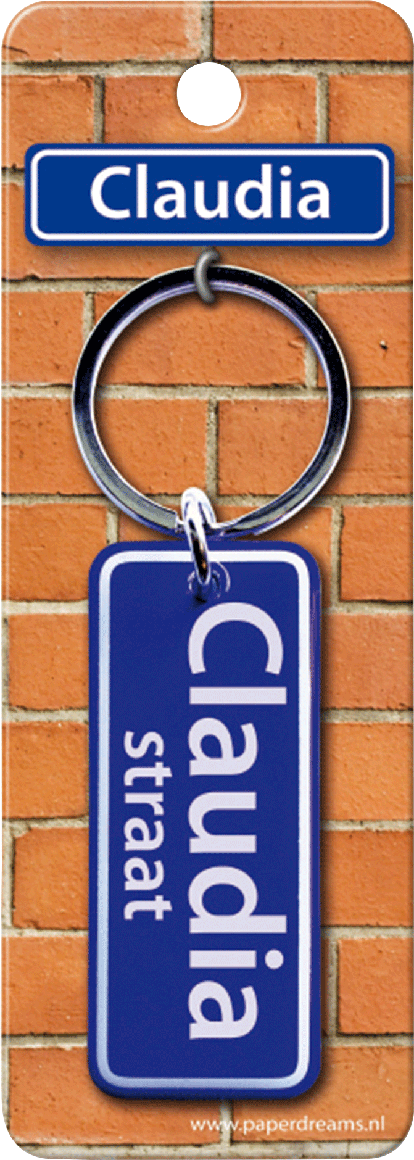 Claudia Straat sleutelhanger