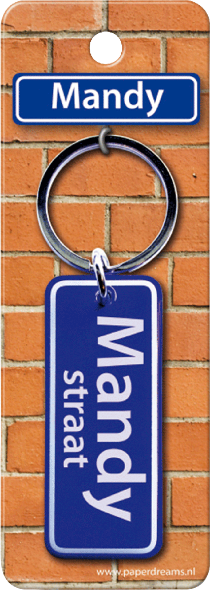 Mandy Straat sleutelhanger