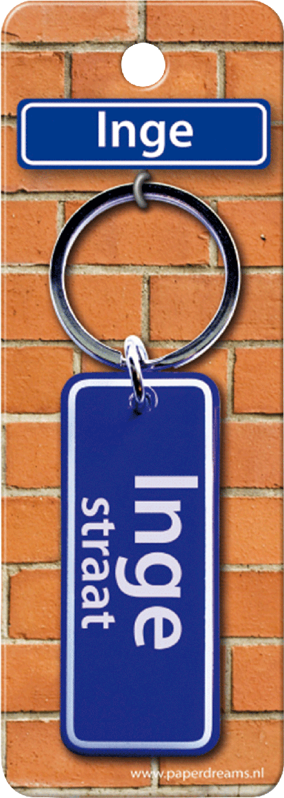 Inge Straat sleutelhanger