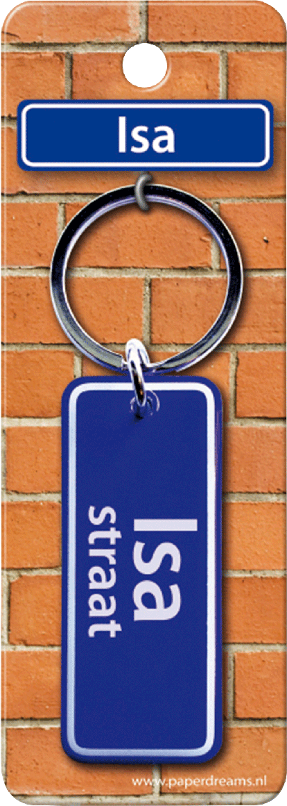 Isa Straat sleutelhanger