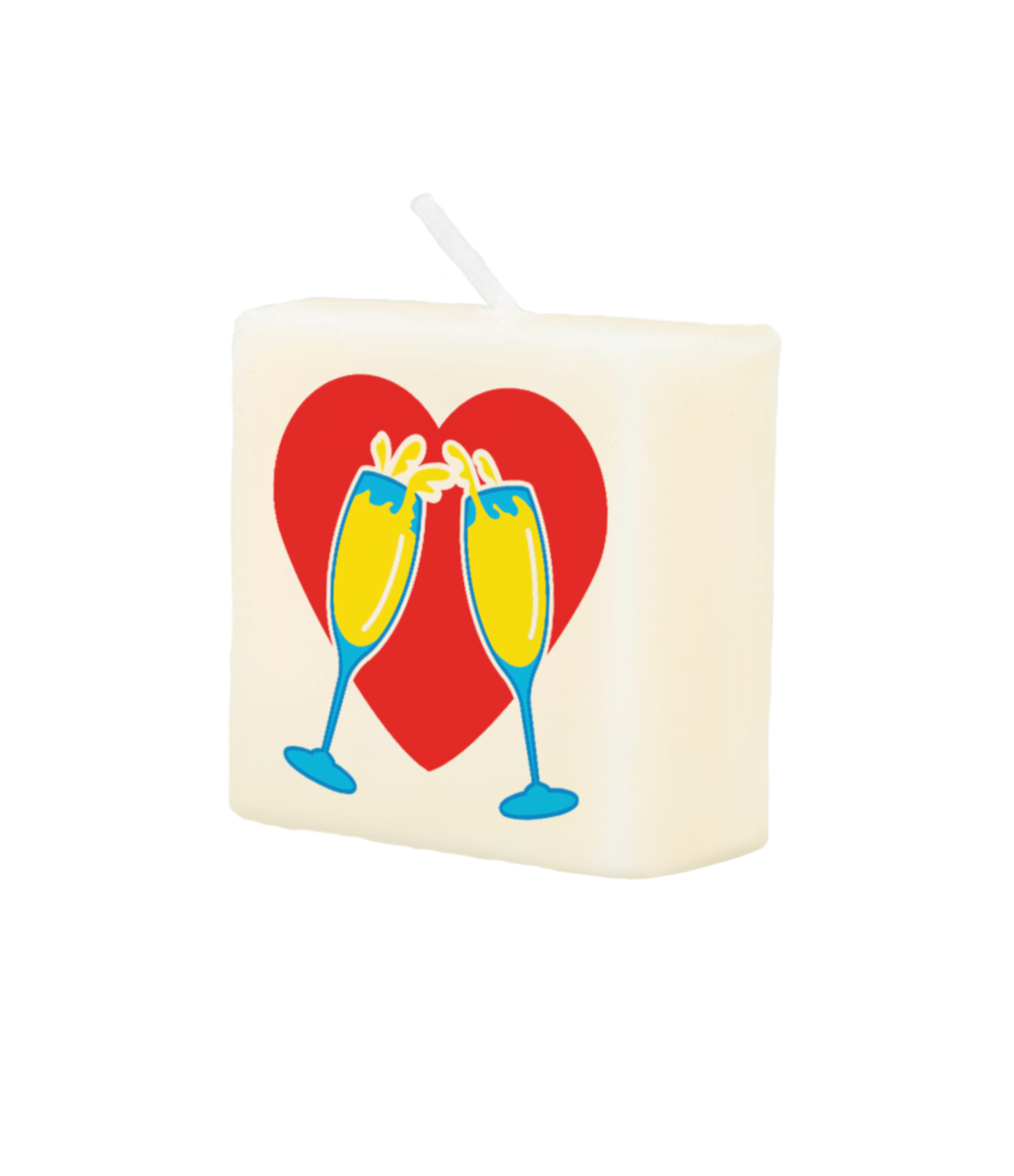Blokkaarsje Champagne