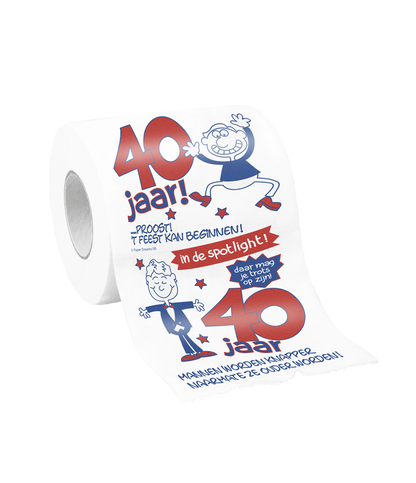 Toiletpapier 40 jaar Man
