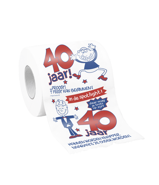 Toiletpapier 40 jaar Man