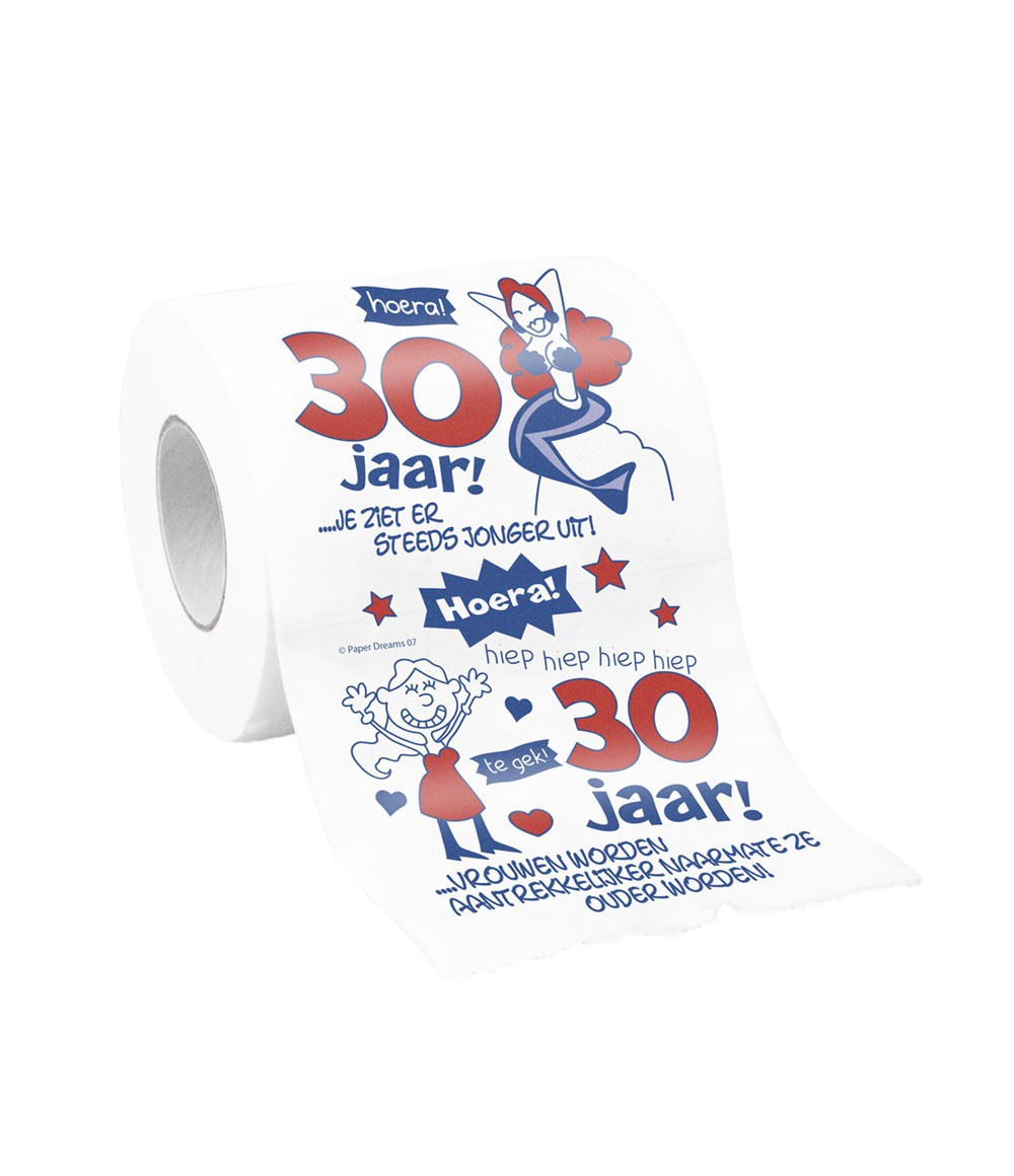 Toiletpapier 30 jaar Vrouw