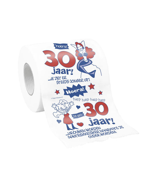 Toiletpapier 30 jaar Vrouw