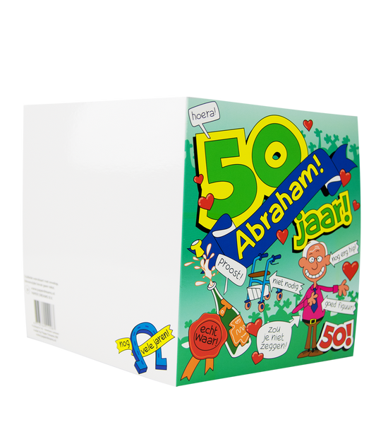 Wenskaart Abraham 50 Cartoon