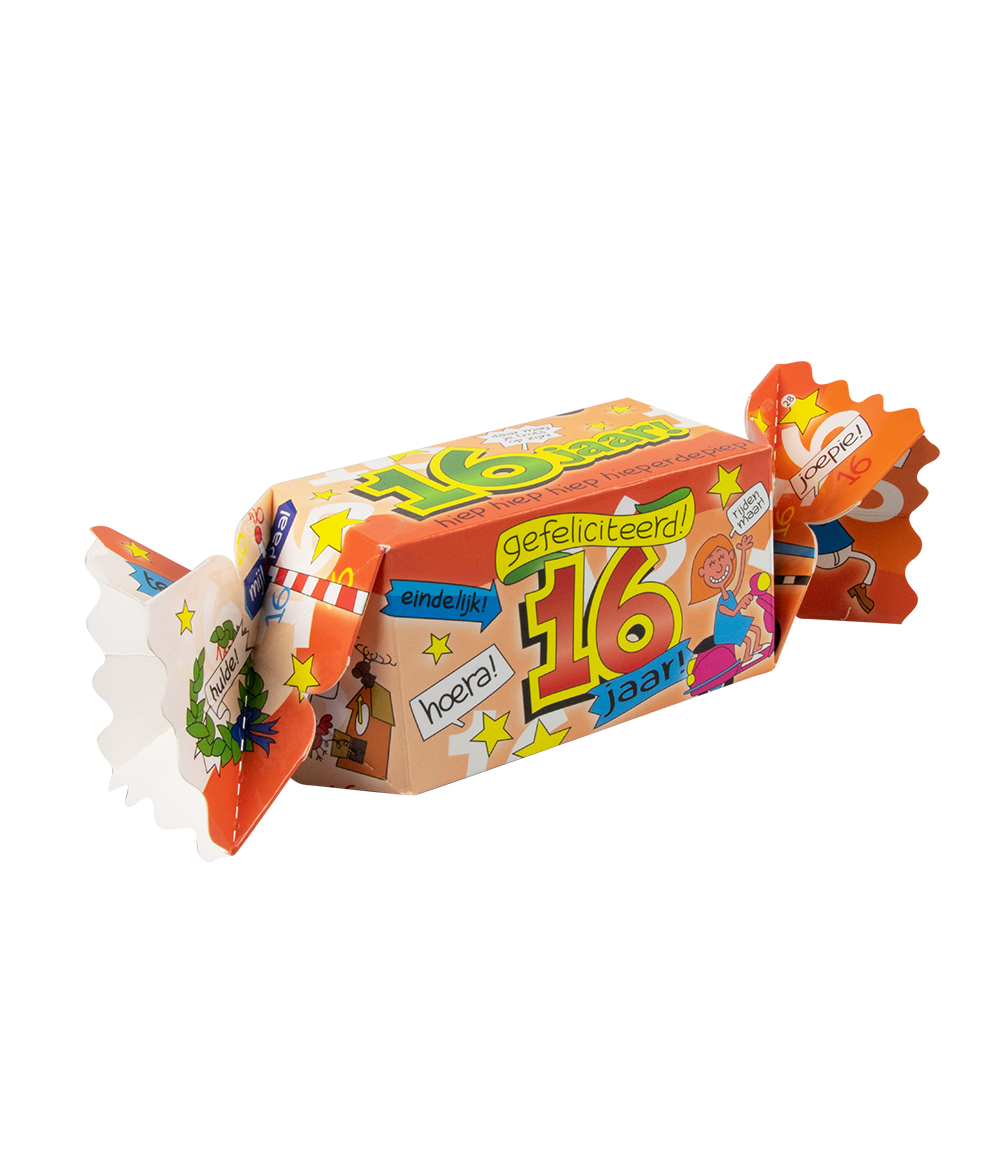 Snoepverpakking 16 jaar