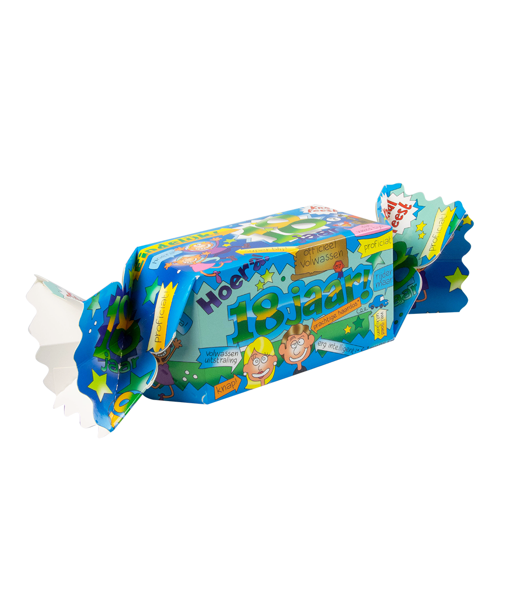 Snoepverpakking 18 jaar