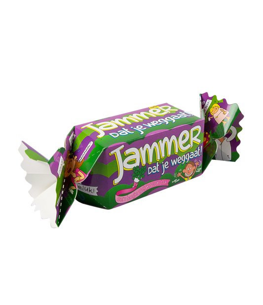Snoepverpakking Jammer dat je weggaat