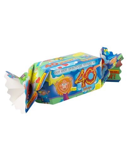 Snoepverpakking 40 jaar vrouw