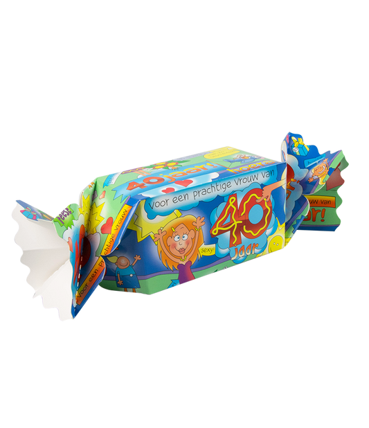 Snoepverpakking 40 jaar vrouw