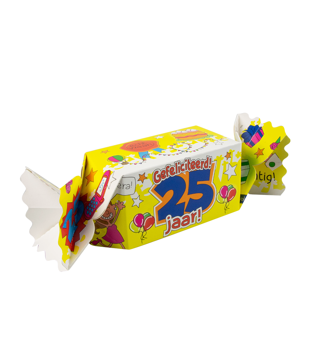 Snoepverpakking 25 jaar