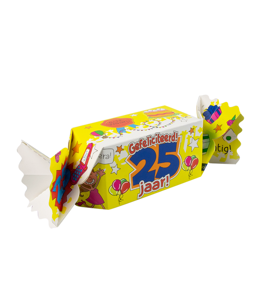 Snoepverpakking 25 jaar