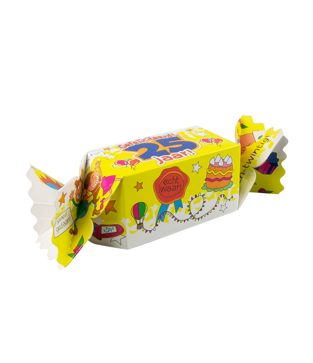 Snoepverpakking 25 jaar